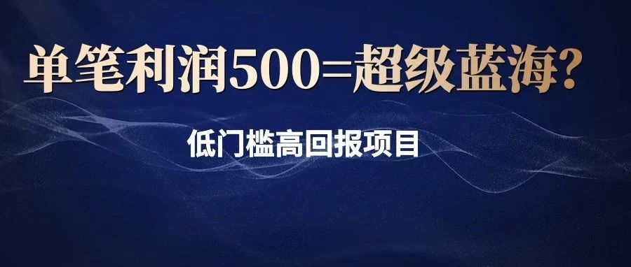 新手副业兼职推荐做什么？单笔利润500+蓝海项目，月入上万很简单！-升阶有道